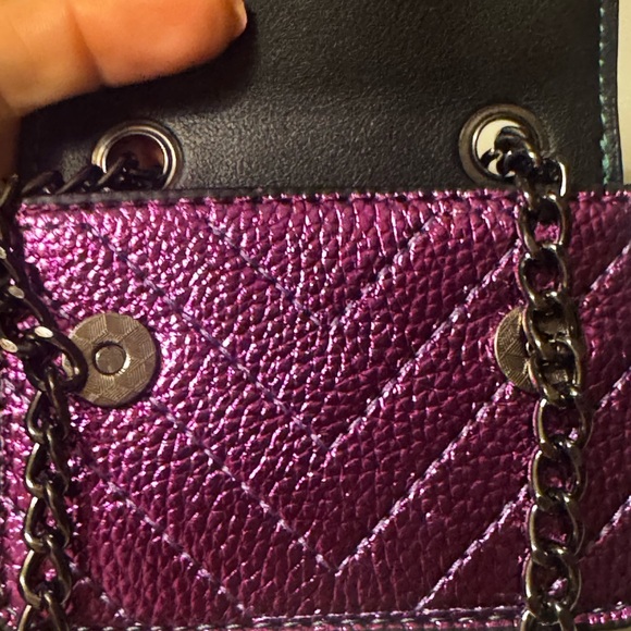 NWOT Kurt Geiger Green and Purple Crossbody Bag - Picture 6 of 11